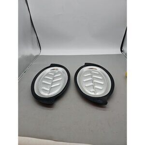 Set of Nordic Ware Stainless‎ Sizzler/ Frajita / Steak platter & holder # 310 X2